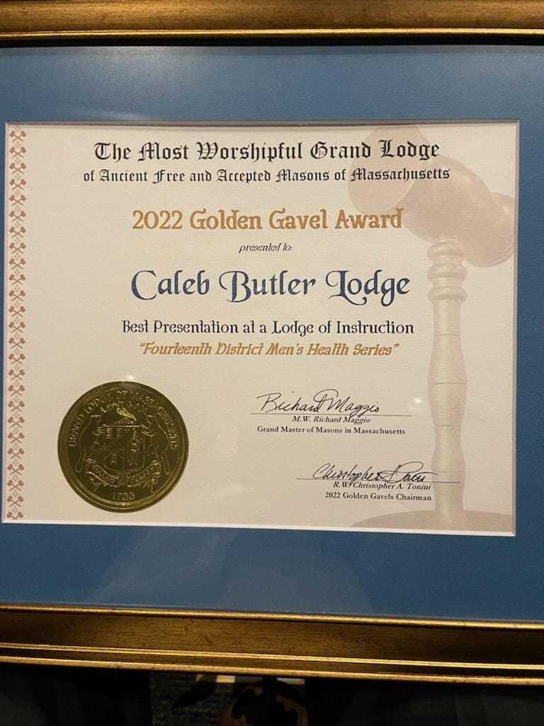 Golden Gavel Certificate